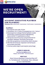Scopri ricette, idee per la casa, consigli di stile e altre idee da provare. We Are Open Recruitment At Mnc Play Sidoarjo Januari 2021 Lowongan Kerja Surabaya April 2021 Lowongan Kerja Jawa Timur Terbaru