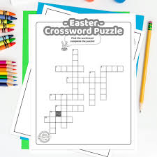 Fully customize with your vocabulary; Easter Crossword Puzzle For Kids