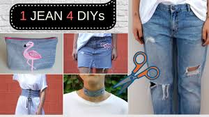 1 Pantolondan 4 Diy Elbise Yeniden Tasarimlari Kot Etek Pantolon
