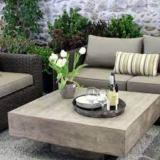 Garden Lounge Furniture Ideas Concrete Table Modern Outdoor Furniture Patio Furnishings Outdoor Coffee Tables