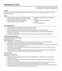 Resume format pick the right resume start your quality engineer resume with a resume profile—a brief paragraph that introduces you to the. Manufacturing Quality Engineer Resume Example Company Name Temple Texas