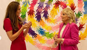 First lady jill biden joined duchess of cambridge kate middleton in the u.k. L1x76racclktmm