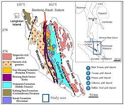 Malaysia map shows the geographical location of malaysia, one of the south east asia's nation that is located near the equator. Minerals Free Full Text Fluid Inclusion Study Of The Penjom Tersang And Selinsing Orogenic Gold Deposits Peninsular Malaysia