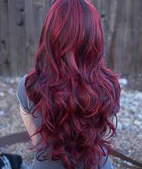 This hairstyle has red highlights on her dark hair color. 60 Gorgeous Burgundy Hairstyles That You Love