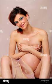 pregnancy, 9 months, adult, baby, beautiful, beauty, birth, body, female,  female body, girl, girl body, glamor, lady, love,photo Kazimierz Jurewicz  Stock Photo - Alamy