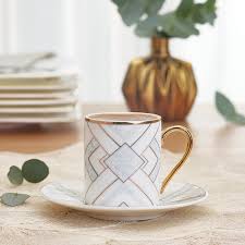 Karaca apricot vintage türk kahvesi fincan takımı. Karaca Lara 4 Kisilik Kahve Fincan Takimi Karaca