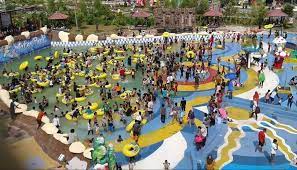 Tempat rekreasi yang buka tahun 2016 ini . Di Tengah Pendemi Covid 19 Waterpark Sampit Justru Buka Dan Mandi Gratis Ini Kalteng