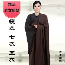 海青缦衣僧服居士服木兰咖啡色佛教仪式修行专用