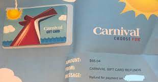 Maybe you would like to learn more about one of these? Carnival Gift Card Question Carnival Cruise Lines Cruise Critic Community