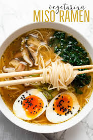Vegetarian Miso Ramen Recipe Healthy Ramen Recipes Noodle Recipes Easy Ramen Recipes Easy