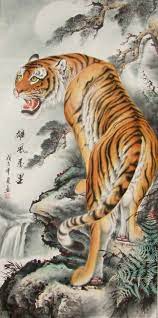 Chinese Zodiac Year Of The Tiger 2022 2010 1998 1986 1974 1962 1950 Watercolor Tiger Tiger Painting Tiger Art