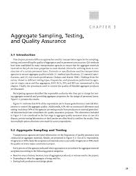 chapter 3 aggregate sampling testing and quality