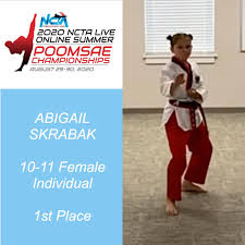 Congratulations Abigail Skrabak 1st National Collegiate Taekwondo Association Facebook