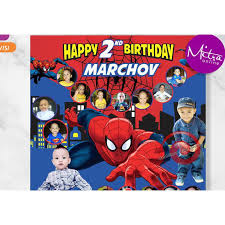 Serutspidermantaskarakter minimal order ready stock : Dekorasi Ulang Tahun Spiderman