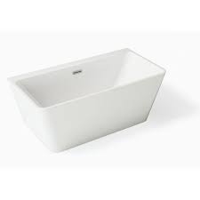 Zeza Grade Baignoire Ilot Rectangulaire 150x75x58cm Avec Trop Plein Bonde Et Siphon Acrylique Blanc En 2020 Mobilier Salle De Bain Baignoire Baignoire Rectangulaire
