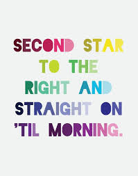 Second Star To The Right Etsy Peter Pan Quotes Quotes Words