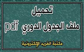 أسماء عناصر الجدول الدوري باللغة العربية. ØªØ­Ù…ÙŠÙ„ Ø§Ù„Ø¬Ø¯ÙˆÙ„ Ø§Ù„Ø¯ÙˆØ±ÙŠ Pdf Ù…ÙƒØªØ¨Ø© Ø§Ù„ÙØ±ÙŠØ¯ Ø§Ù„Ø¥Ù„ÙƒØªØ±ÙˆÙ†ÙŠØ©
