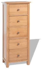 We also have some chests painted in colors such as white and blue. Vidaxl Solid Wood Oak Tallboy Chest Of 5 Drawers Tall Sideboard Side Cabinet Transitional Dressers By Vida Xl International B V Houzz
