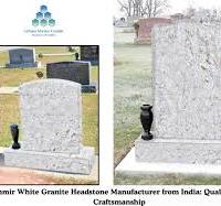 Kashmir White Granite Headstone Manufacturer from India ...