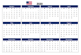 2020 Yearly Calendar Printable Template Calendar Template Calendar Printables Weekly Calendar Template