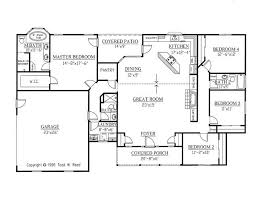 House Plan 286 00031 Ranch Plan 2 148 Square Feet 4 Bedrooms 3 Bathrooms In 2020 One Level House Plans Ranch Style House Plans Floor Plans Ranch