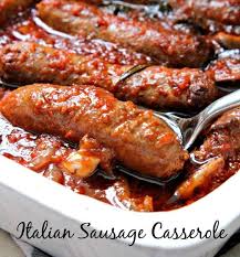 This Italian Sausage Casserole Is Delicious And Loaded With Flavors From Meat Herbs And Ve Italian Sausage Recipes Italian Sausage Casserole Sausage Casserole