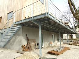 Terrasses Metal Et Bois Atelier Fabiani A Montauban Terrasse Sur Pilotis Terrasse Suspendue Terrasse