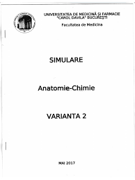 Despre simularea examenului de admitere. Simulare Ssmb Mai 2017 Varianta 2