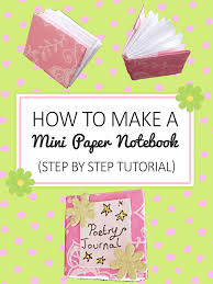 You can write in the mini no. How To Make A Mini Notebook In 8 Steps Imagine Forest