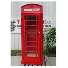 There two ways home from here. Red British Phone Box No Rust Aluminum Telephone Booth English Not Heavy Iron The Kings Bay
