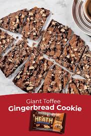 Giant Gingerbread And Toffee Cookie Hershey S Kitchens Recipe Toffee Cookies How Sweet Eats Hershey Recipes