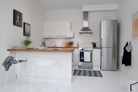 Kitchen Interior Design Small Single Room Apartment In Black And White Gothenburg Sweden Tiny Kitchen Design Kitchen Cabinet Design Kitchen Design