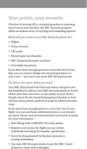 Benefits Guide Rbc Royal Bank Visa Platinum Avion Welcome