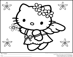 Browse our images of unicorns, penguins, foxes, and other popular animals below and get the pdf instantly for the pages you like. Hello Kitty Coloring Pages For Kids Free Coloring Library