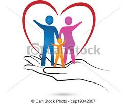 Vector Family Heart And Hand Logo Stock Illustration Royalty Free Illustrations Stock Clip Art Icon Stock Clipart Ico Hand Logo Protection Logo Clip Art