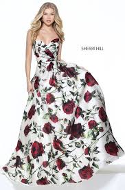 Style 50826 Printed Prom Dresses Sherri Hill Prom Dresses Gorgeous Prom Dresses