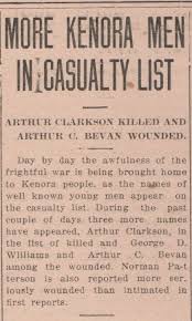 Private Arthur Edwin Clarkson :: CGWP Record Detail
