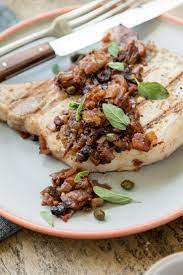 Pork Chops Puttanesca Recipe Pork Chops Pork Recipes Pork