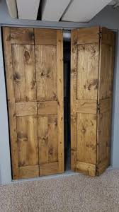 rustic farmhouse barn door bifold doors great weekend project rustic closet rustic doors diy closet doors