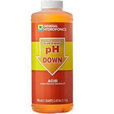 To maximize plant growth, the ph level of your nutrients should be slightly acidic. Amazon Com General Hydroponics Ph Down Liquid Premium Buffering For Ph Stability Quart Gardening Garden Outdoor