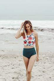 Must Have High Waisted Swimsuit Lindsey Wagner Modest Summer Outfits Mom Bathing Suits Womens Swimsuits Bikini