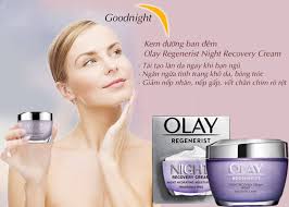 Kem Dưỡng Da Ban Đêm Olay Regenerist Night Recovery Cream Moisturize Mỹ 48g