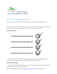Why these pest control companies? Ten Reasons A Local Pest Service Is Best In The London Area Flip Ebook Pages 1 4 Anyflip Anyflip