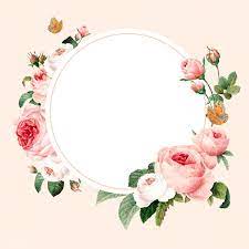 Download Premium Vector Of Blank Floral Round Frame Vector 1216085 Floral Round Frame Floral Border Design Flower Illustration