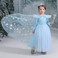 Look no further and buy it with free shipping and free return online on aliexpress now! Disney Princess Girls Dress Kids Dresses For Girls Christmas Dress Up Costume Party Frozen Long Sleeve Cloak Girl Clothes Good Buy At The Price Of 16 90 In Aliexpress Com Imall Com