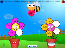 Rhyming Bee Is A Handy Resource For Rhyming Practice This App Has Voice And Picture Hints And Allows Students Multiple Attem Phonics Rhymes Phonics Kids App