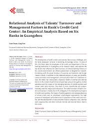$20 discounted delivery applies to lowe's standard truck delivery only and is available to any jobsite or business within each store's standard service area. Pdf Relational Analysis Of Talents Turnover And Management Factors In Bank S Credit Card Center An Empirical Analysis Based On Six Banks In Guangzhou
