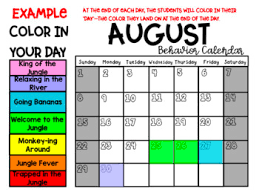 Jungle Classroom Clip Chart And Calendars