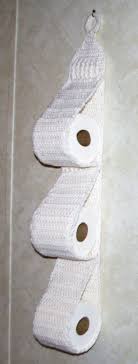 Free Pattern How To Crochet A Hanging Toilet Paper Holder Crochet Accessories Crochet Patterns Crochet Home