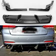 2015 hyundai genesis 3.8l specs & colors. Carbon Diffuser Trim For Hyundai Genesis Sedan Dh G80 2015 K Style Carbon Fiber Rear Diffuser 3pcs Body Kit Tuning Awnings Shelters Aliexpress